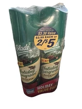 NEW SEALED RARE RETIRED 2 Pack GLADE HOLIDAY EVERGREEN AIR FRESHENER SPRAY