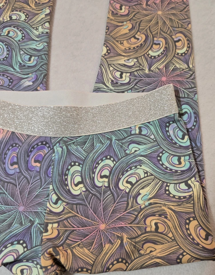 Gymboree New With Tag Peacock Leggings Size 5/6 - Image 3 of 4