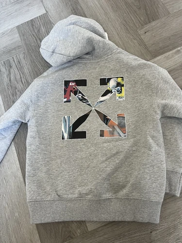 OFF WHITE Felpa con cappuccio bambino Off White nuova con etichetta età6