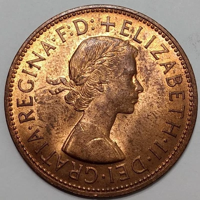 Great Britain 1966 Penny ~ Mint State ~ RB - Image 1 of 2