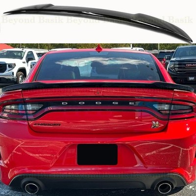 For 2011-2023 Dodge Charger GLOSS BLACK Factory HELLCAT Style Spoiler Rear Wing