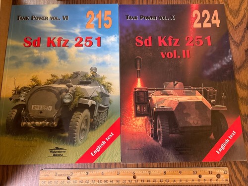 Wydawnictwo Militaria 215 224 SD KFZ 251 Panzer Band 1 & 2 Militär englischer Text