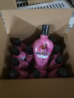 12 Pack - Black Chocolate Ice Cream Tanning lotion 7.5oz TAN INC 400x Bronzing