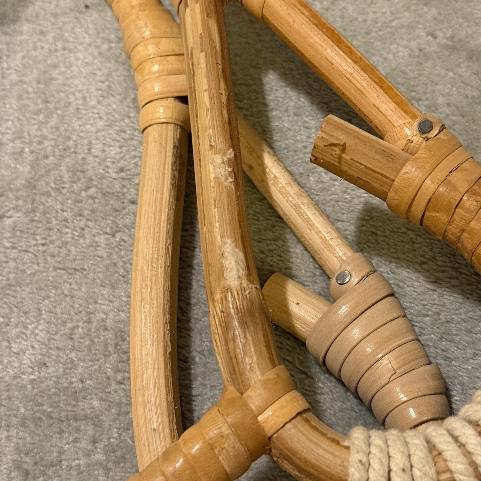 Universal Thread Cream Crochet Macrame Handbag wi… - image 16