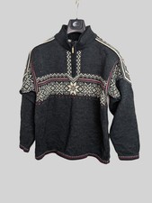 Dale of Norway Nordic Fair Isle Pullover 1/4 Zip Pulli Large Merinowolle