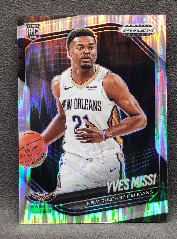 Yves Missi 2024-25 Panini Prizm Black Skewed Prizm /249 RC #3