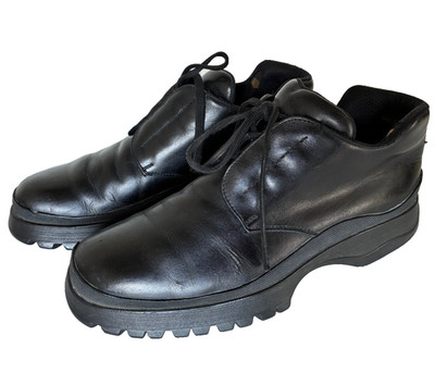 PRADA winter boots, black leather, US sz 11.5