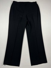 Pendleton Womens Black Pleated Wide Leg Trousers Pants Classic Size 14