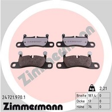 ZIMMERMANN Bremsbelagsatz Scheibenbremse rd:z 24721.970.1 für 911 TOUAREG 991 VW