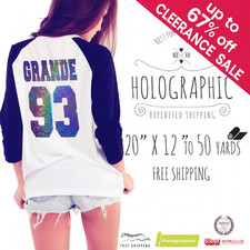 Siser Holographic IRON-ON Heat Transfer Vinyl 20" X 12" to 50 YD - SALE 