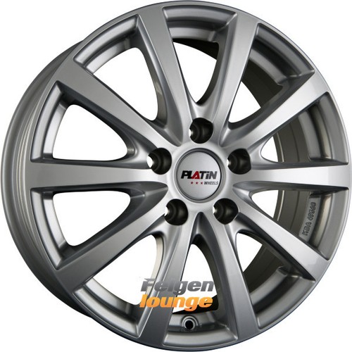 4x PLATIN P 69 Polar Silber 6,5x16 ET44 5x114,3 - Bild 1 von 2