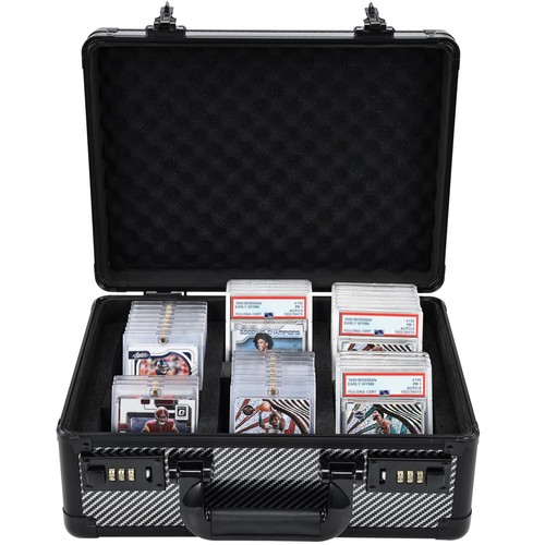 Caja de almacenamiento de tarjetas graduadas, caja de almacenamiento de tarjetas coleccionables, estuche de almacenamiento de tarjetas Toploader... - Imagen 1 de 6