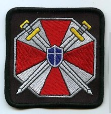 FANCY DRESS HALLOWEEN COSTUME PATCH: Resident Evil UMBRELLA CORPORATION LOGO ID