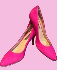 I.N.C. International Concepts - “Zitch” Fuchsia Suede 3” Stiletto Heel Pumps - 6