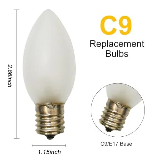 C9 incandescent replacement bulbs deals
