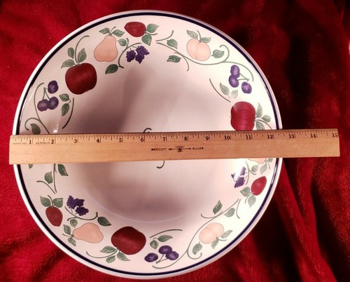 Princess House Orchard Medley Large Pasta/Serving Bowl 12.5" Diameter beautiful. - Picture 5 of 9