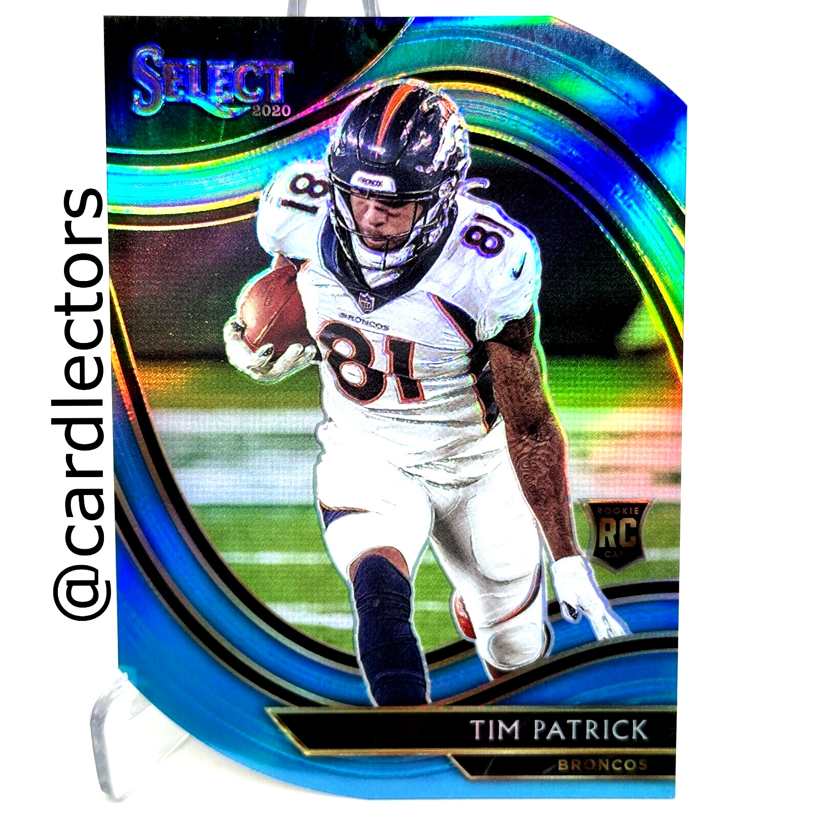 2020 Panini Select TIM PATRICK #375 RC Field Level Light Blue PRIZM Die-Cut SP