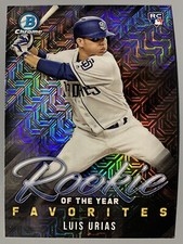2019 Bowman Chrome Luis Urias RC Mega Box Mojo Refractor Rookie of Year Favorite