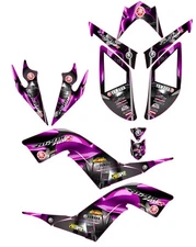 Fits Yamaha Raptor 700R Graphics Kit 2006 2007 2008 2009 2010 2011 2012 decals