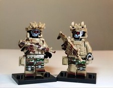 2x LEGO® Minifigures: Desert Army Mini Figure (Custom Made)