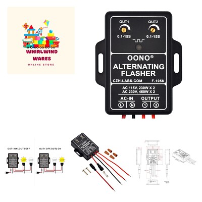 AC 100-240V 2A Dual Output Alternating Flasher Module