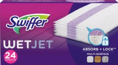 #ad Swiffer Wet Jet Mopping Pad Refills Multi Surface Wood Floor Safe 24 Pads $25.00
