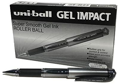 Uni-Ball 218990000 UM-153S Signo Impact Gel Pens with Rubber Grip