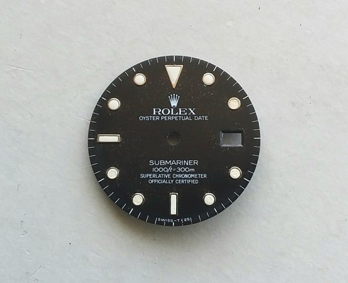 Rolex Black Dial T Stardus Patina for Submariner 16800 16800...