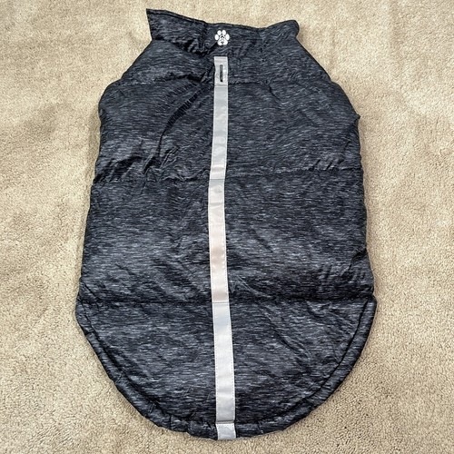 Free Country Dog Jacket Large Down Insulation Gray Reflective