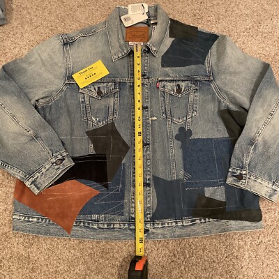 LEVIS PREMIUM VINTAGE RELAXED FIT TRUCKER JACKET 773800066 BLUE