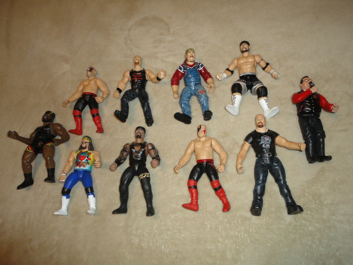 WWFプロレスラー ハズプロフィギュアセット 10体 10 Vintage 1990's Wrestling Figures | eBay