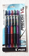 pen Pilot Precise V5 Rt Deco Collection Refillable set of 5 color ink  Barrel