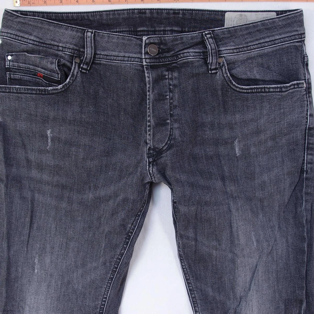 Hommes Diesel TROXER Ajust Skinny lasthanne Gris Jeans W34 L32