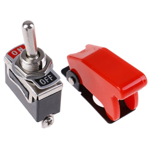 Toggle Switch Cover ON/OFF Switch Metal Lever Car Dash Light with Missile Cov.xg - Bild 9 von 12