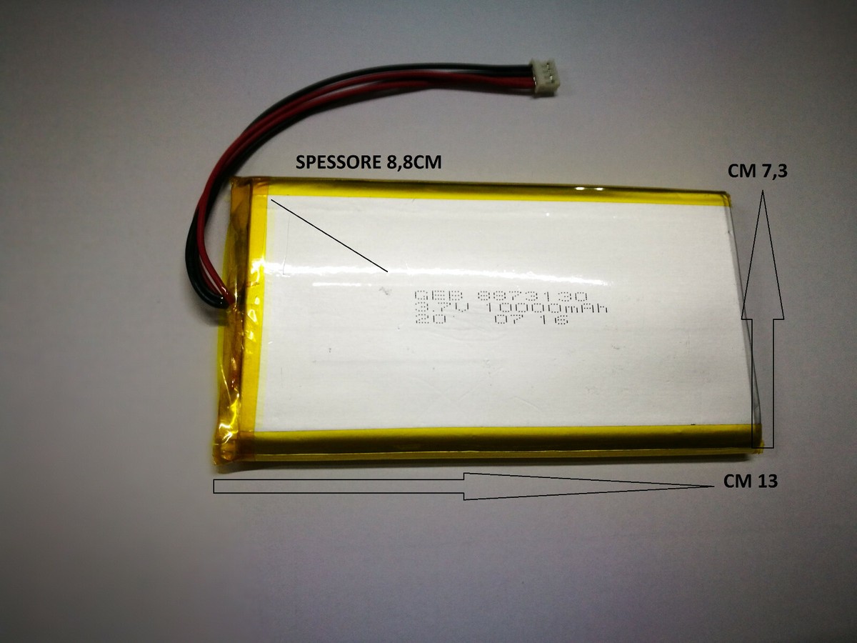 Batterie Ricaricabili A Basso Drenaggio Batterie LiPo (polimero Di Litio) Varie Capacità - Per Progetti Elettronici, GPS, Lampade, Dispositivi Portatili Batterie Carica
