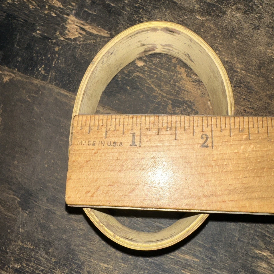 Print Block “ Border “ Oval Shape, Brass. - Image 4 of 4