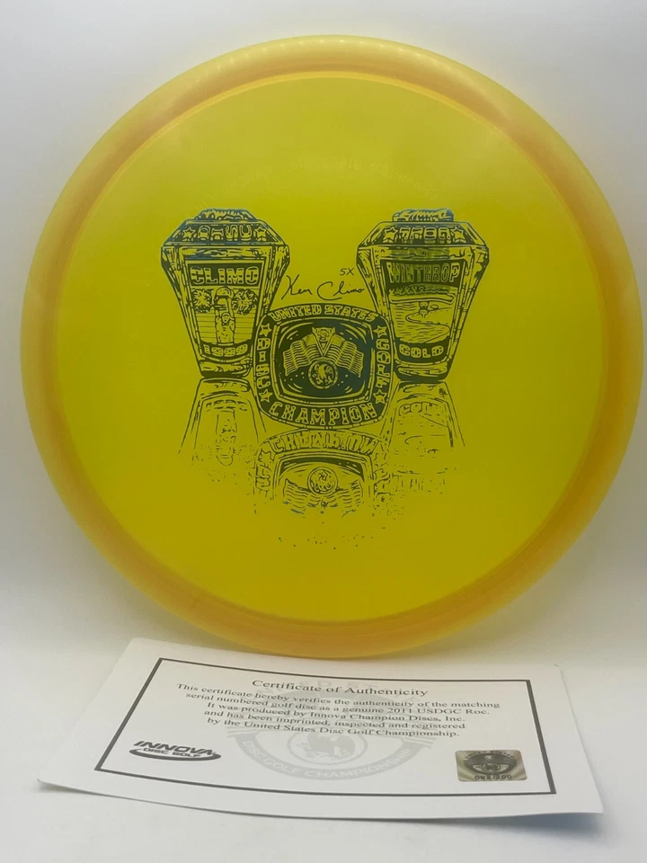 Innova disc golf USDGC 2011 champion ring roc Ken Climo /200 choose number - Image 4 of 4