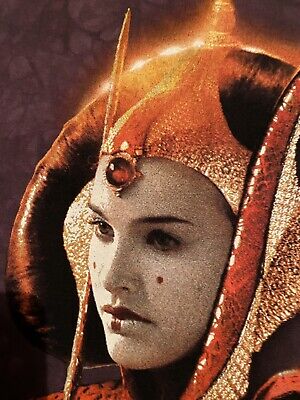 Vintage 90s Liquid Blue Star Wars Padme Queen Amidala Tie Vintage 90s Liquid Blue Star Wars Padme Queen Amidala Tie