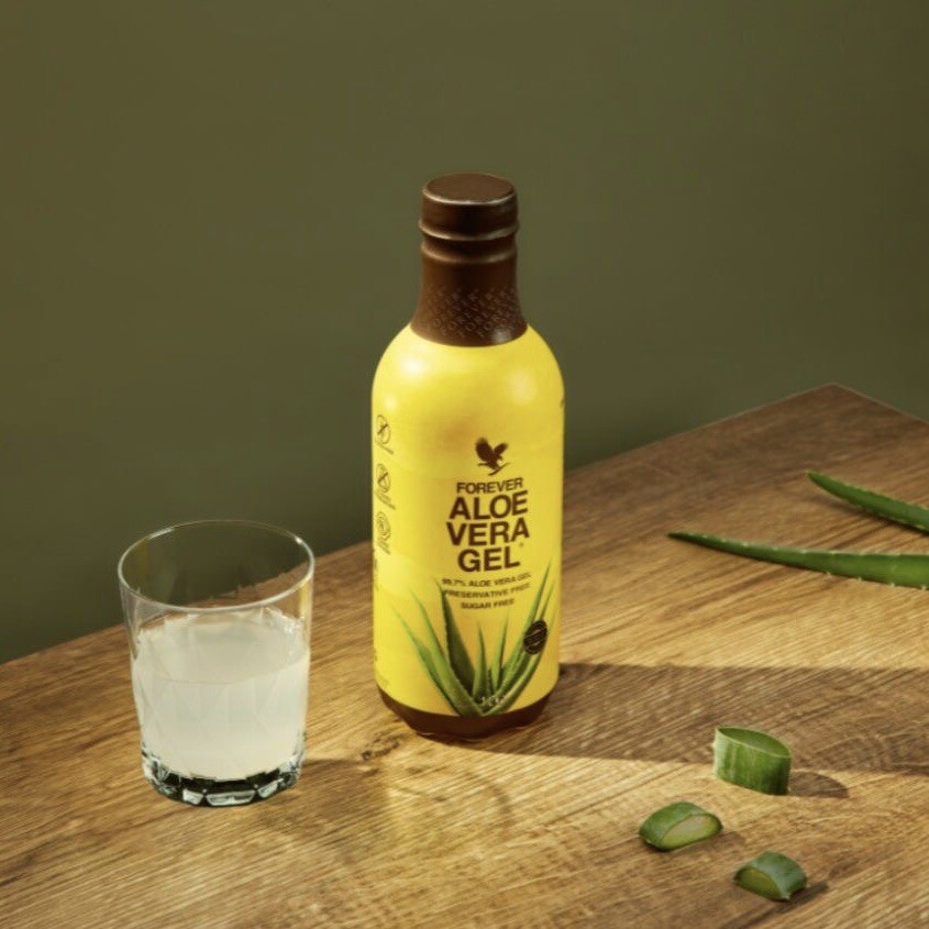 Forever Pulpe d'Aloe Vera gel bien-être pour la routine du matin