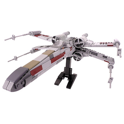 MOC: EXS-wing Minifig Scale Fighter with Stand 1213 Pieces Toys Building  Set