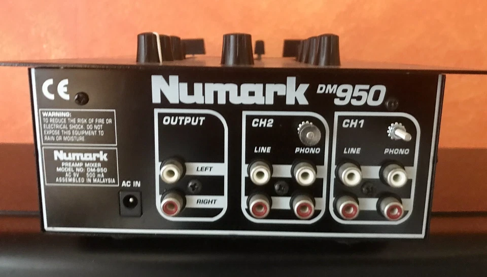 Numark DM 950 Audio Mixer Analog BK Used - Image 3 of 3