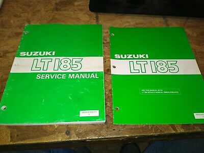 1984 Suzuki lt185 factory service manual with 1987 supplement manual | eBay