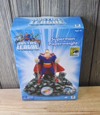 DC Justice League Unlimited Superman Paperweight Figure-SDCC International NIB