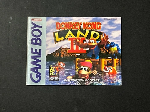 NINTENDO GAME BOY - DONKEY KONG LAND III - MANUAL ONLY - **NO GAME PAK**