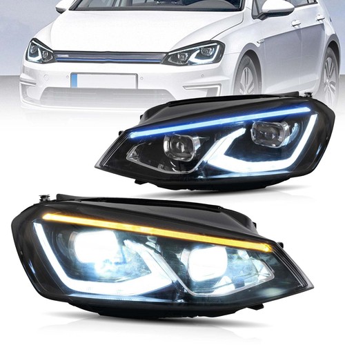 VLAND Full LED Headlights For Volkswagen VW Golf 7/MK7 2014-2019 Left&Right Pair - Picture 12 of 13