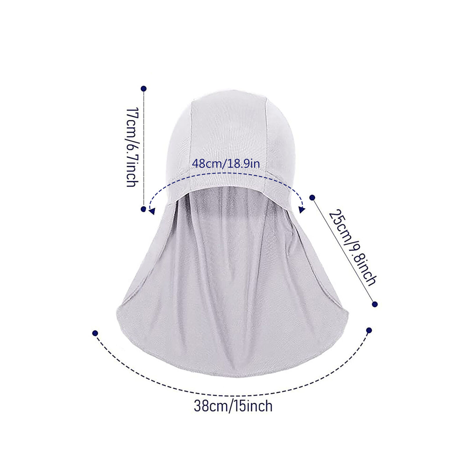 1x Cycling Sun Shade Cooling Sports Long Hat Neck Protector Outdoor Fishing - Picture 10 of 17