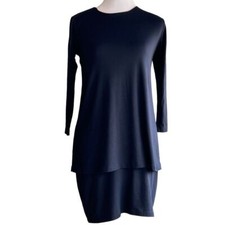 Susana Monaco Dark Navy Layered Dress Size XS