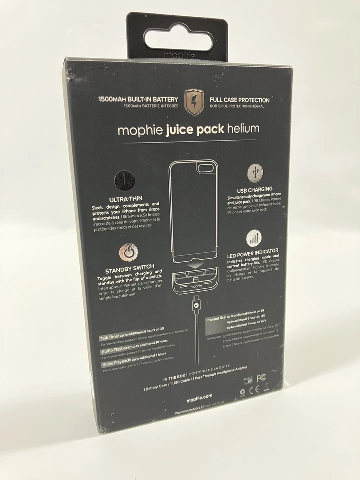 Mophie Juice Pack Helium Air Battery Case Apple iPhone 5 5s SE (1st Gen 2016) - Image 2 of 4