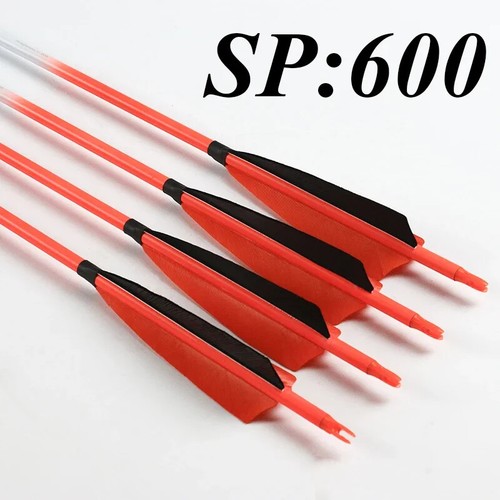 12pcs 100% Pure Carbon Arrow ID6.2mm Sp300-600 Turkey Feather Arrow Point 75gr - Picture 16 of 41