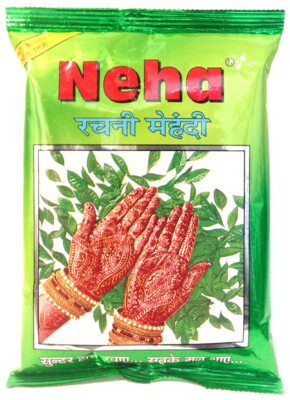 Neha Rachni Mehandi Herbal Powder | Natürliches Henna-Pulver für Tattoos (250g)